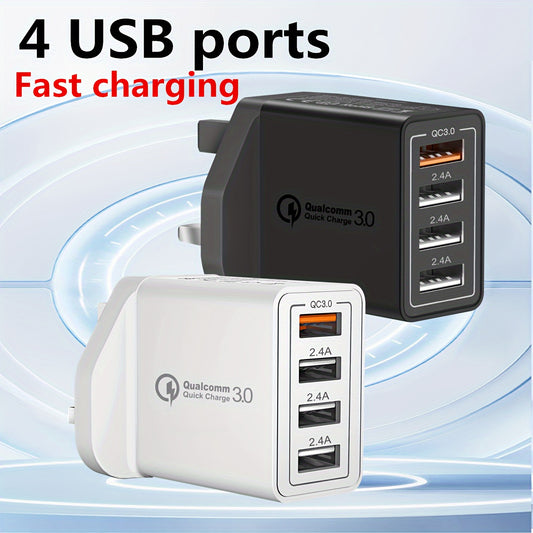 4-Port USB Wall Plug Charger