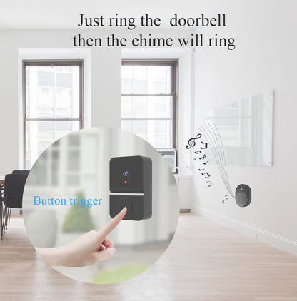 Wireless Wi-Fi Doorbell, HD Security Camera Door Bell, Night Vision Video, Intercom