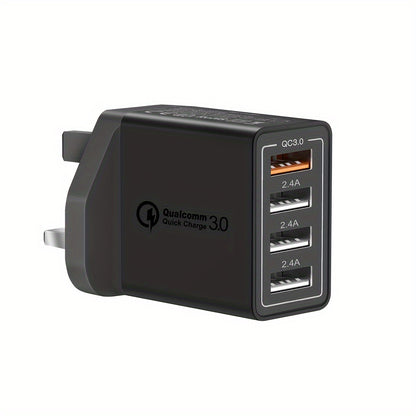 4-Port USB Wall Plug Charger