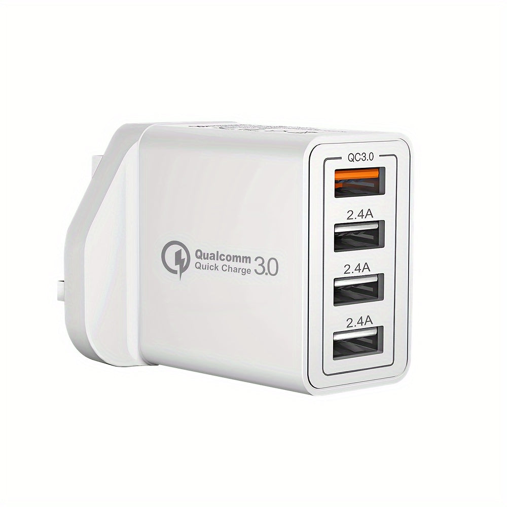 4-Port USB Wall Plug Charger